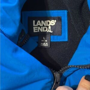 Lands' End Vibrant Blue Outerwear